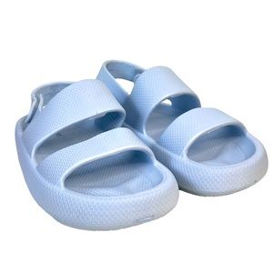 Madden Girl Onward Slip On Rubber Sandal ONWA01J1 Light Blue Size 8 EUC